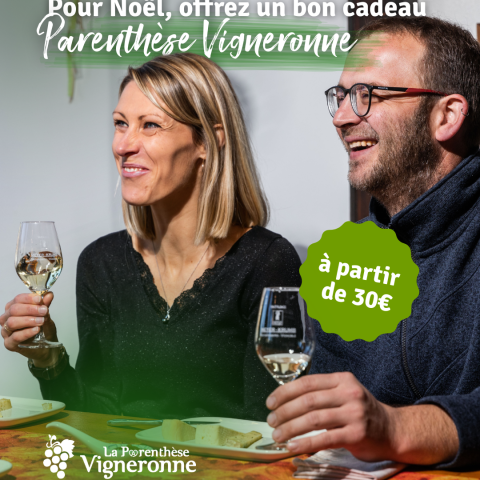 Pour Noël offrez un bon cadeau Parenthèse Vigneronne