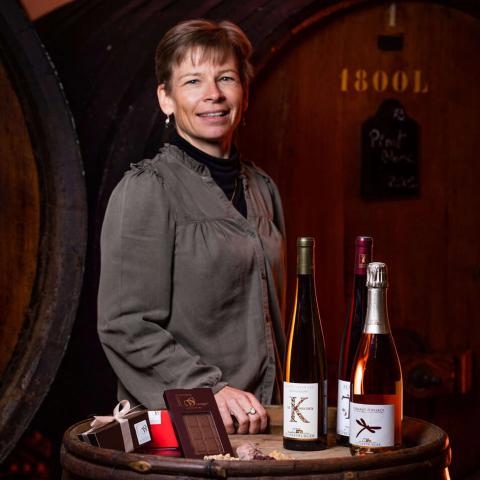 Nathalie Freyburger, vigneronne au domaine familial Marcel Freyburger