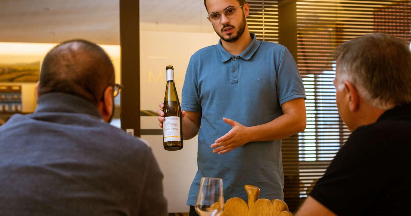 Head to the Alsace wine tasting room for the initiation