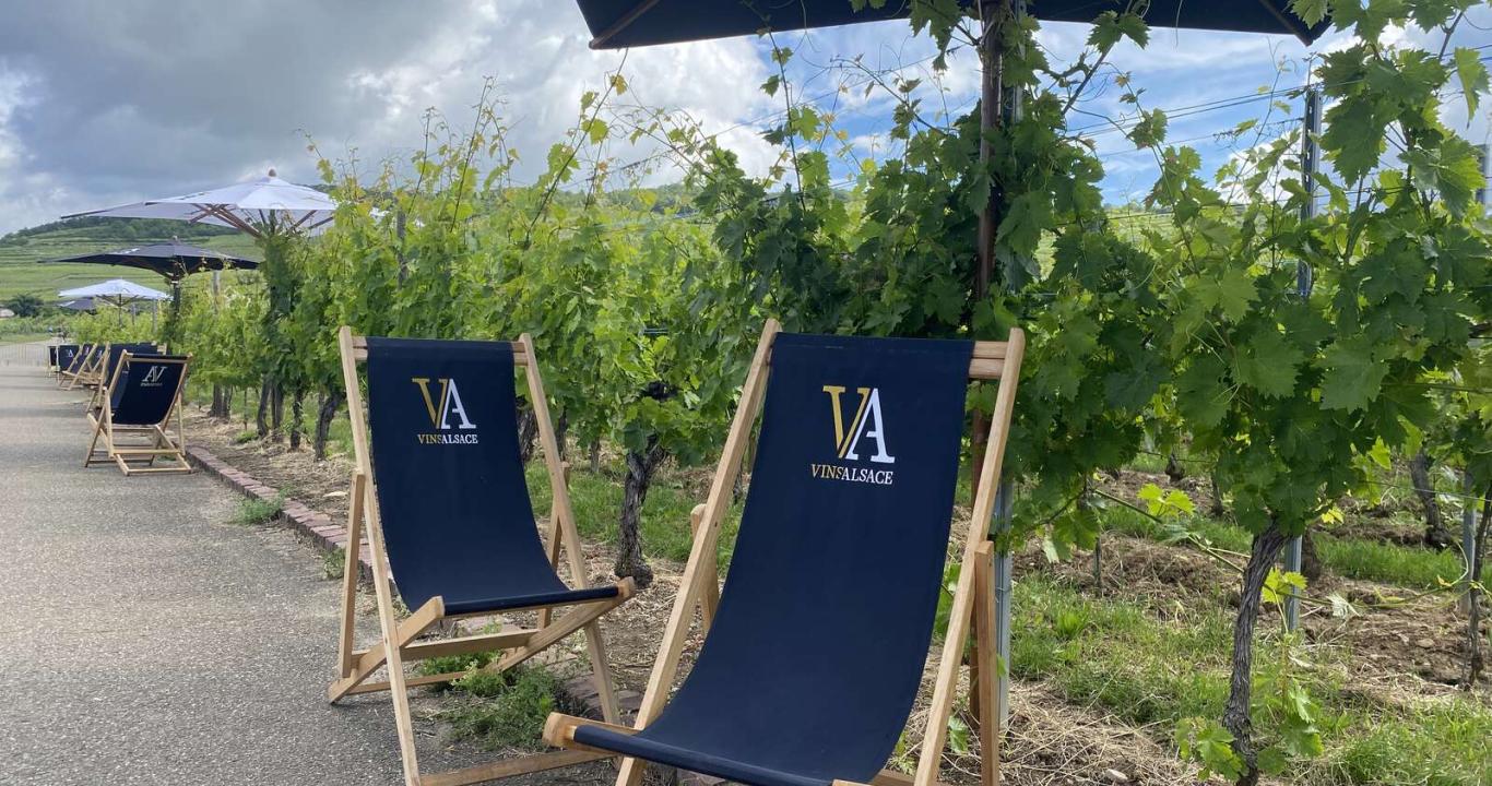 Ambiance détente à la Tournée des Terroirs de Kientzheim le 9 juin 2024