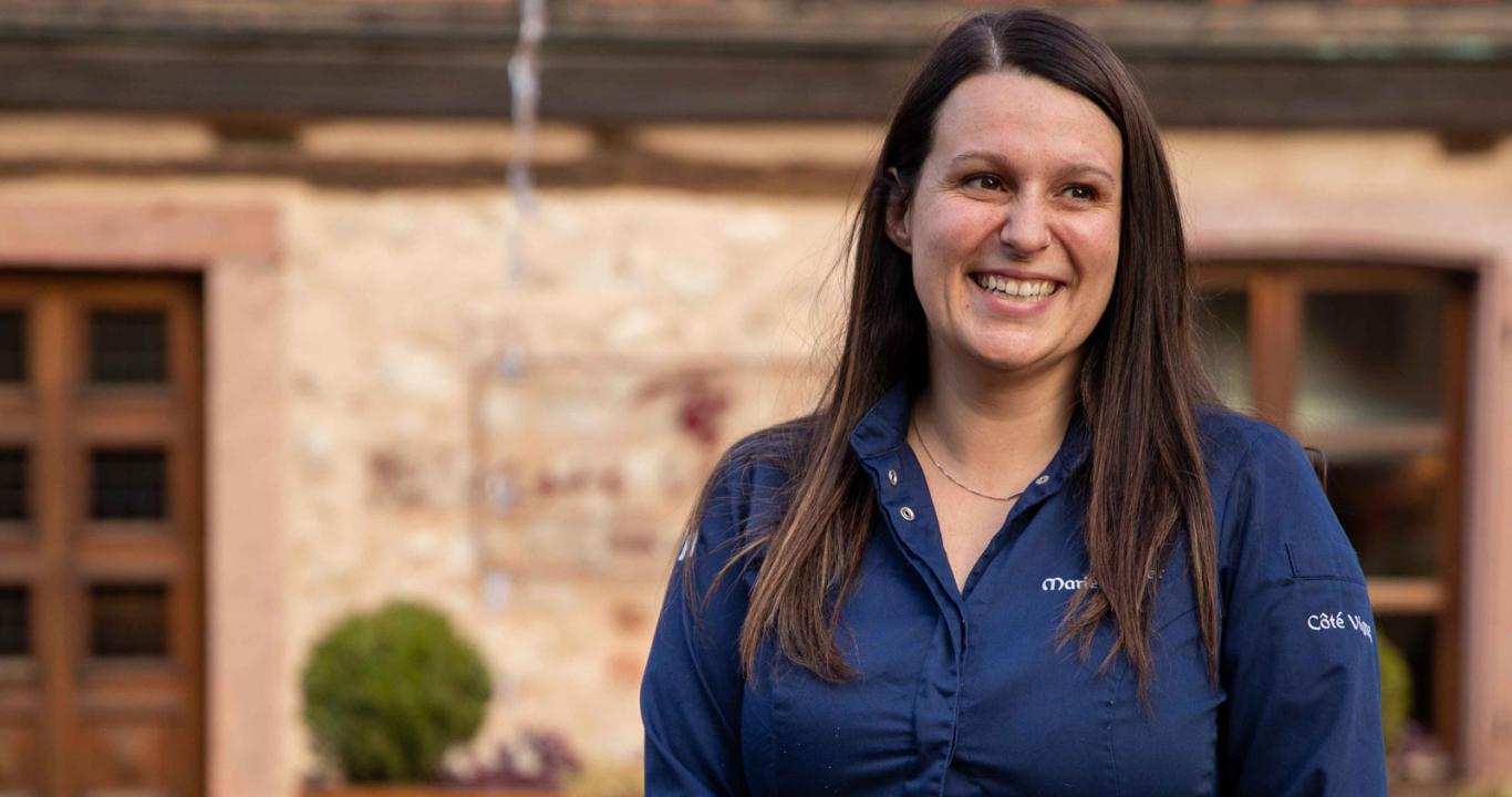 Marie Carrer, Cheffe du restaurant Côté Vigne à Kientzheim