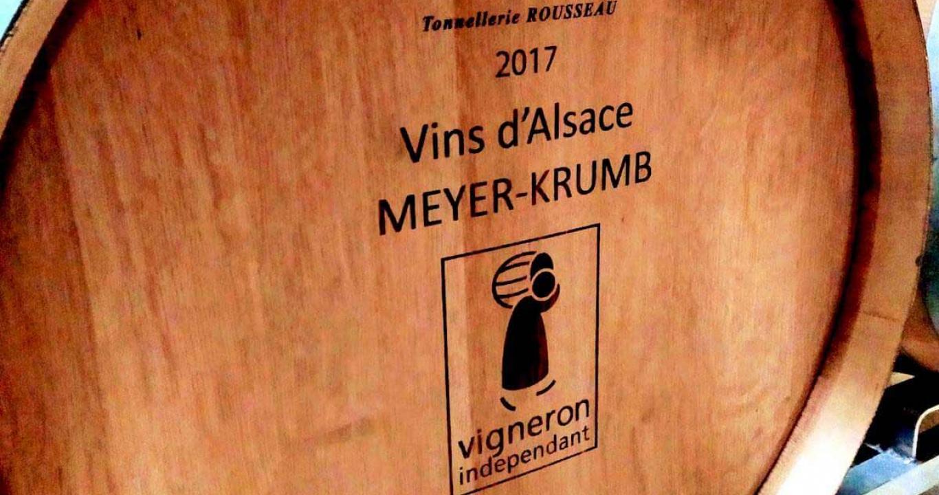 Foudre en bois au Domaine Meyer-Krumb à Sigolsheim